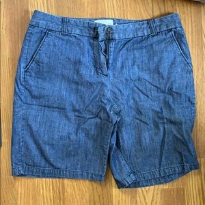 Denim Bermuda shorts